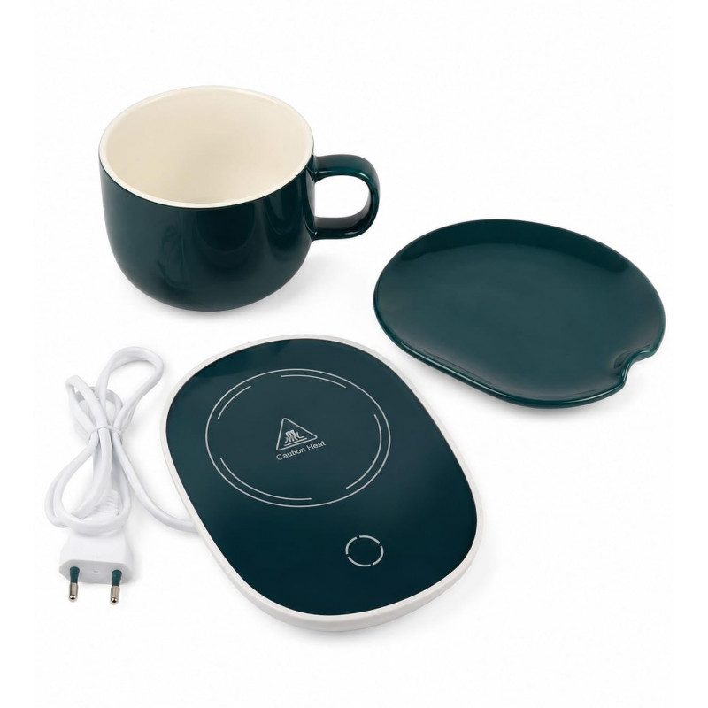 Smart Coffee Set - Električni grejač za kafu sa šoljom – smart podloga za toplu kafu i čaj