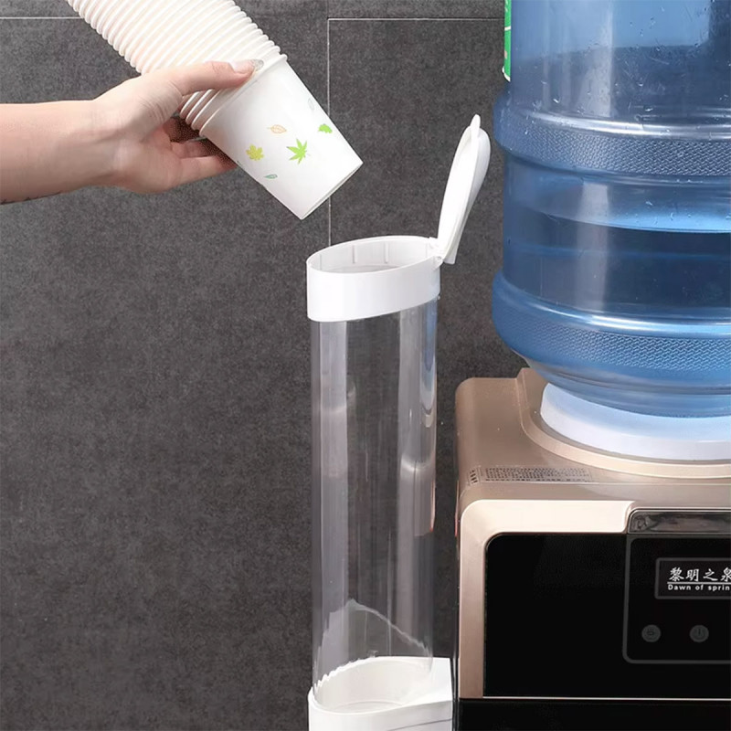 Praktični providni dispenzer za jednokratne čaše 