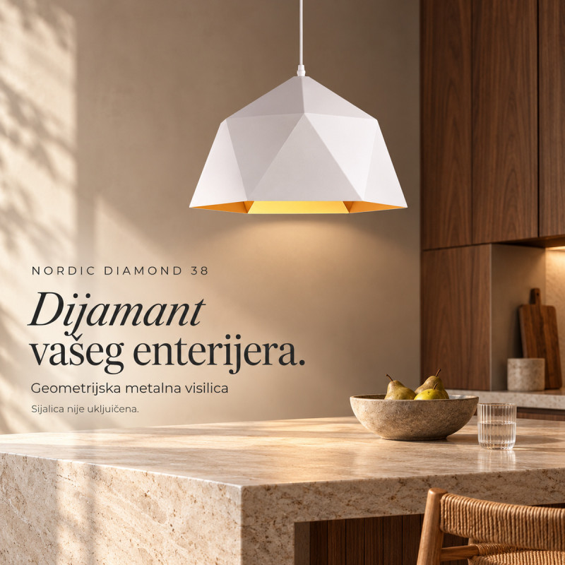 Nordic Diamond 38 – geometrijska viseća lampa 