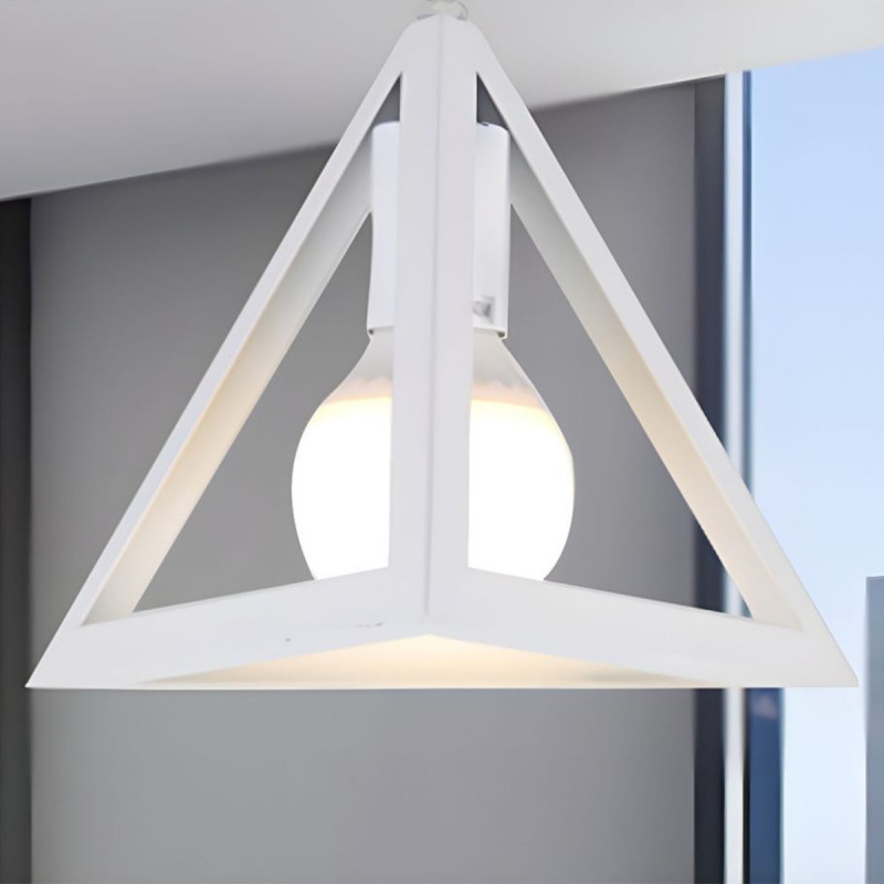 Triangle White - moderna metalna visilica trouglastog izgleda