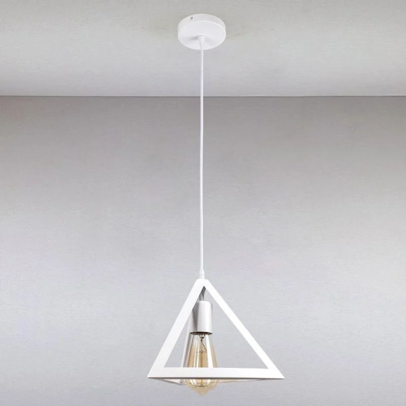 Triangle White - moderna metalna visilica trouglastog izgleda