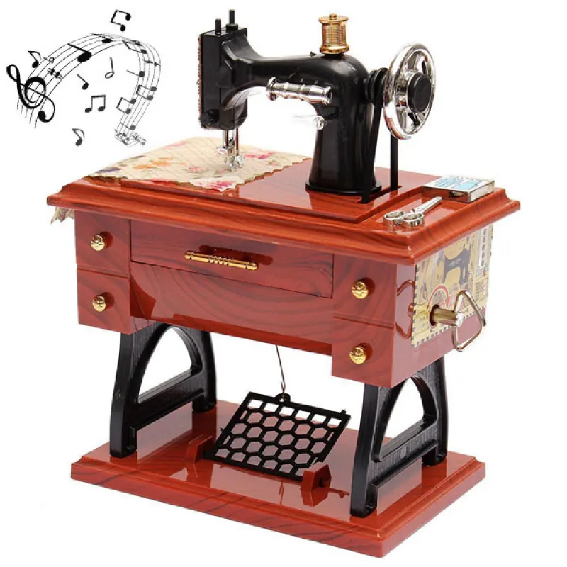 Vintage music box - Muzička kutija šivaća mašina