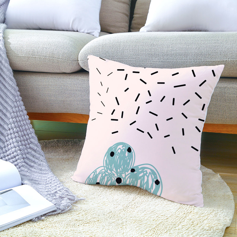 White Pattern Pillow - beli dekorativni jastuk 