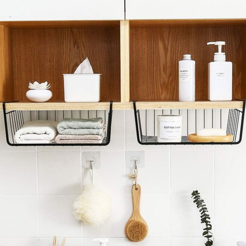 Metal shelf - Crna metalna viseća polica 