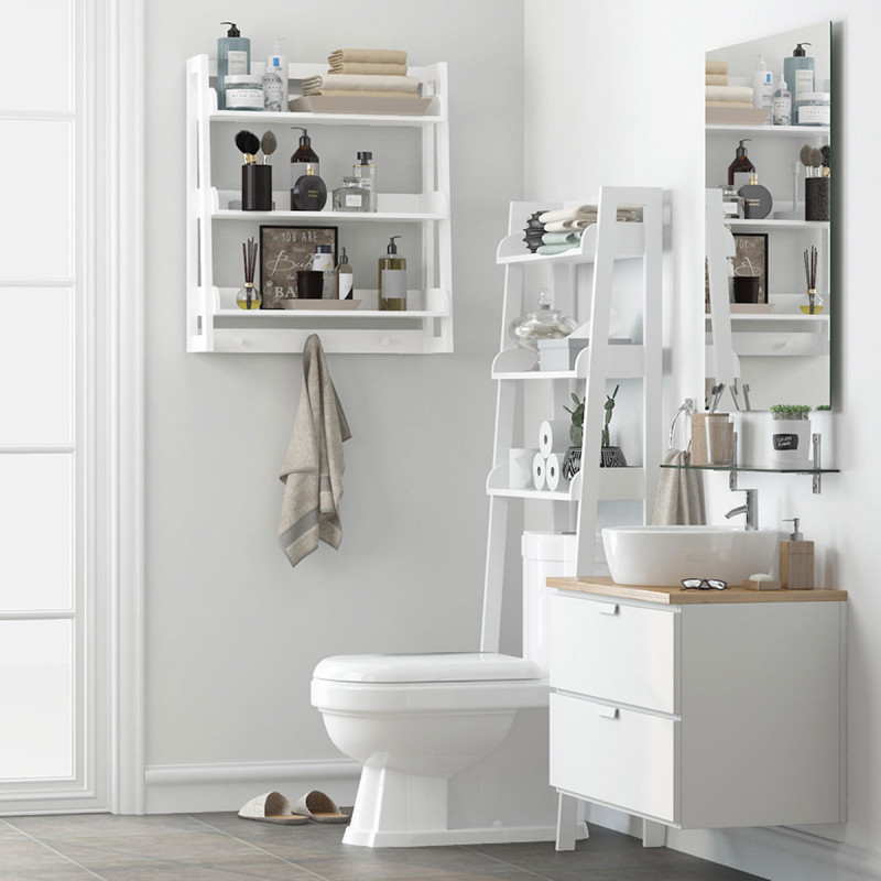 Bathroom Shelf -  Elegantna zidna polica sa 3 pregrade