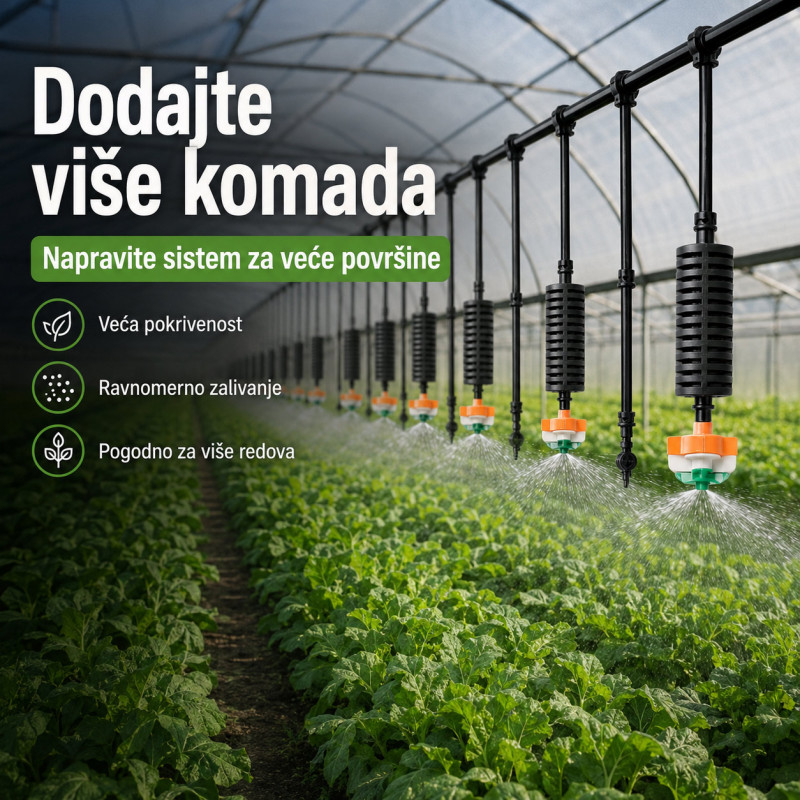 Viseća prskalica za navodnjavanje i orošavanje biljaka – za baštu, plastenik i dvorište