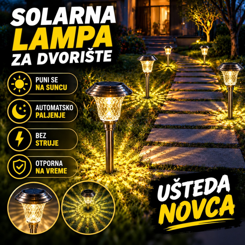 Solarna Lampa sa jakim zracima – Osvetlite dvorište bez struje