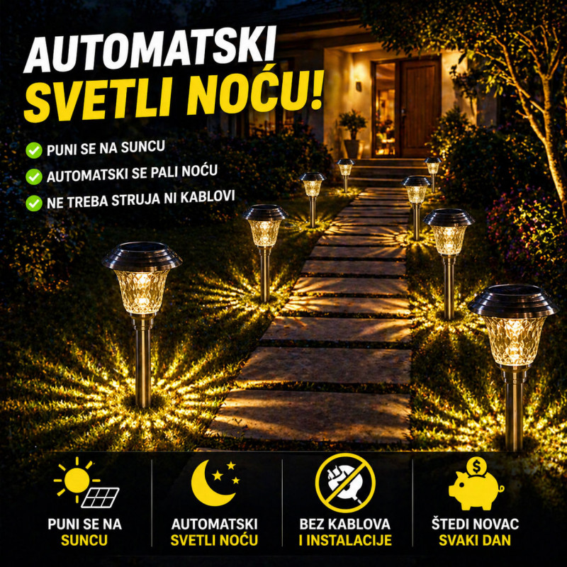 Solarna Lampa sa jakim zracima – Osvetlite dvorište bez struje