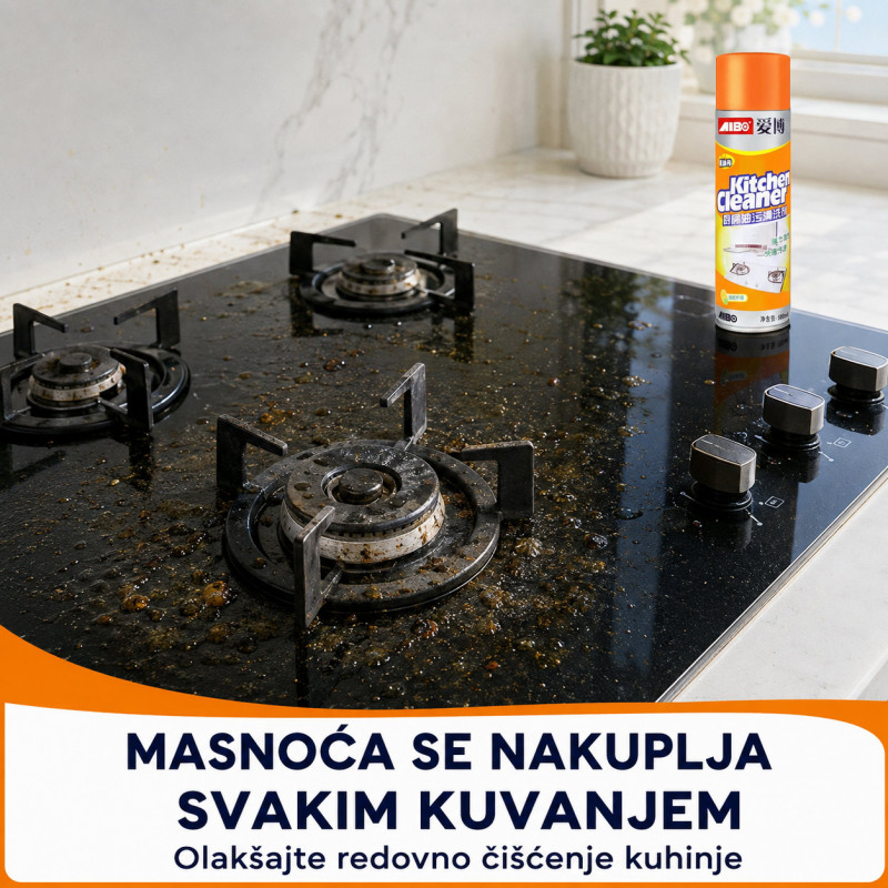 Aktivna pena za čišćenje i odmašćivanje kuhinje – 500 ml