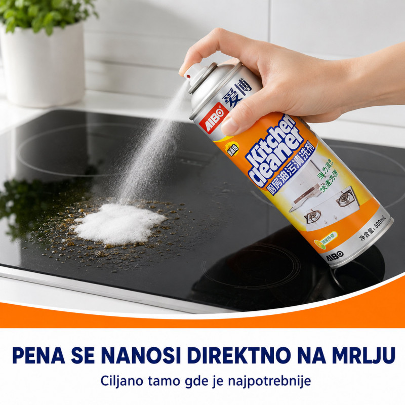 Aktivna pena za čišćenje i odmašćivanje kuhinje – 500 ml
