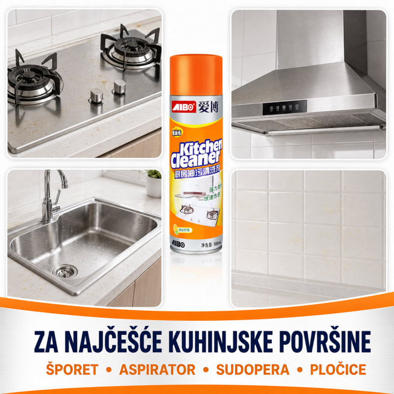 Aktivna pena za čišćenje i odmašćivanje kuhinje – 500 ml