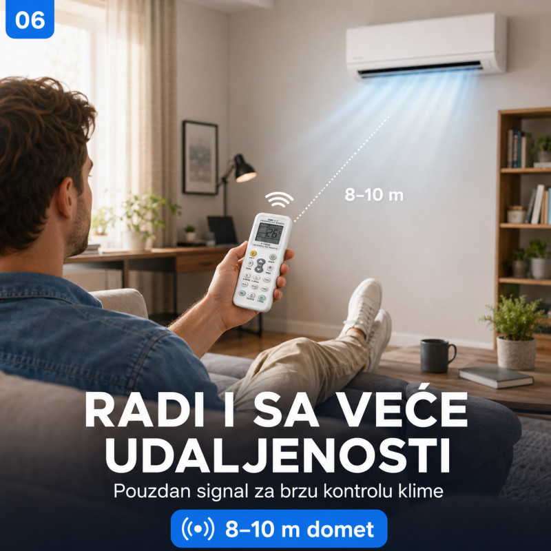 Univerzalni daljinski upravljač za klima uređaje – zamena za izgubljen ili pokvaren daljinski