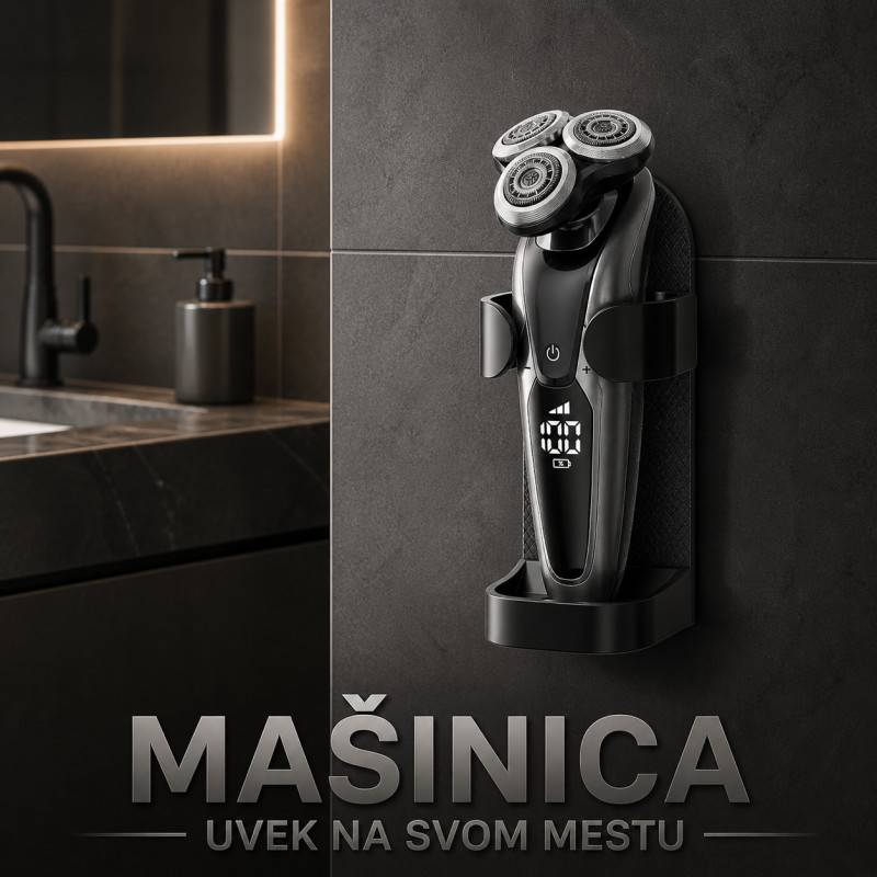Držač za mašinicu za brijanje bez bušenja – Uvek na svom mestu