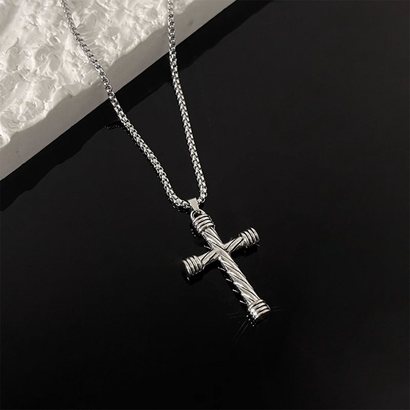 Cylindrical Cross - Ogrlica sa priveskom krsta