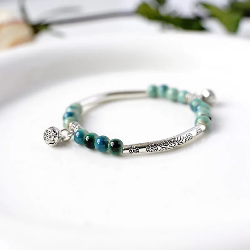 Stone and Silver bracelet – Narukvica sa kamenčićima