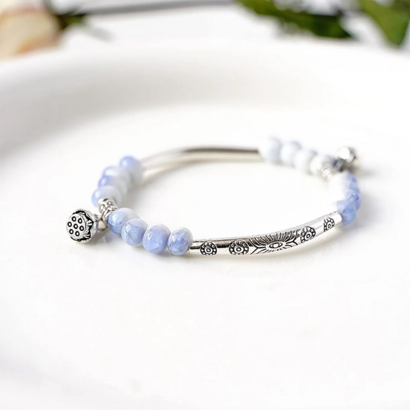 Stone and Silver bracelet – Narukvica sa kamenčićima