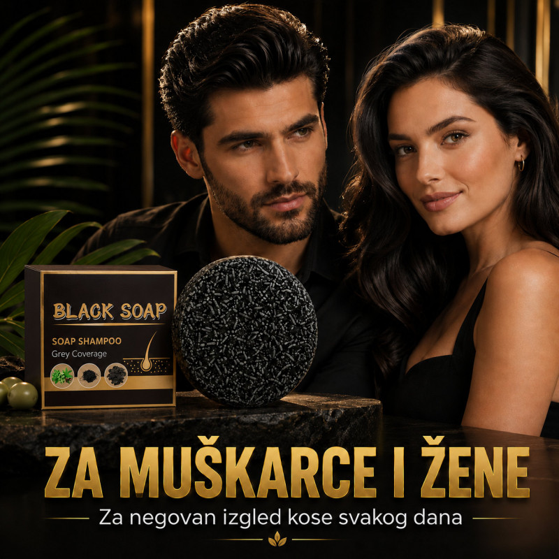 Vratite prirodnu boju kose - Black Soap prirodni sapun za sedu kosu