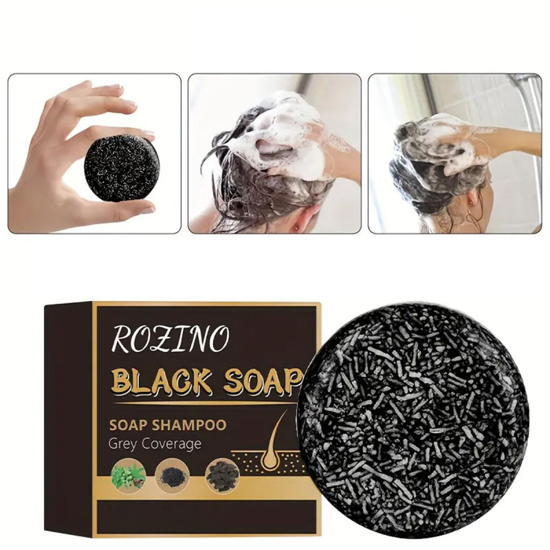 Vratite prirodnu boju kose - Black Soap - Prirodni sapun za sedu kosu