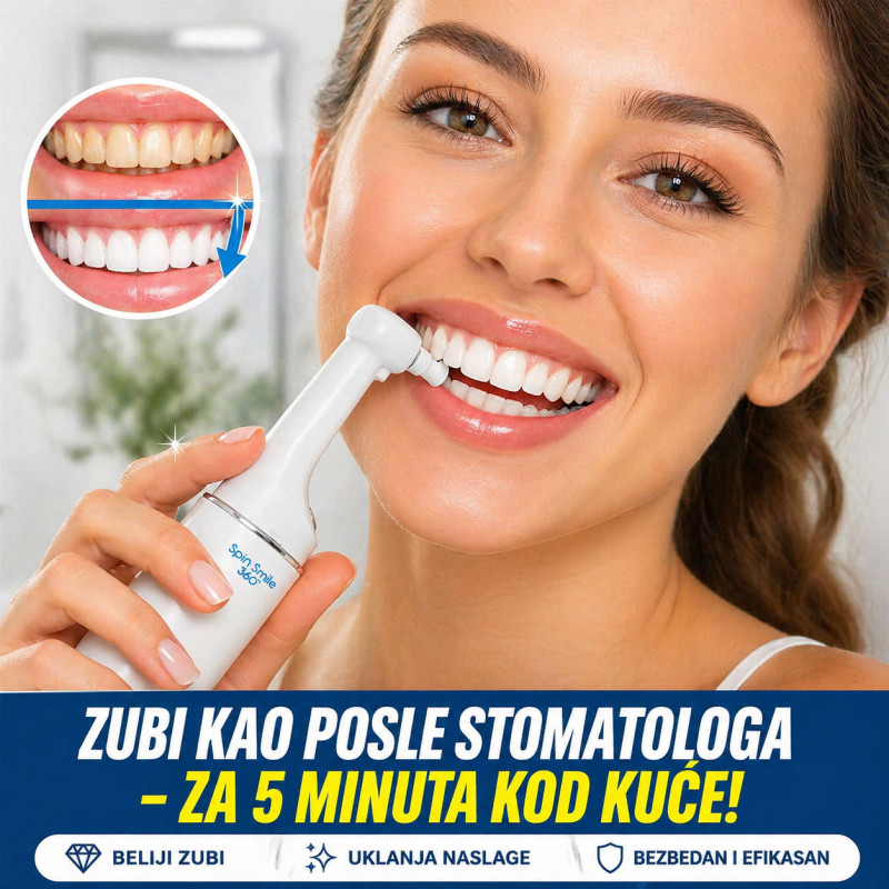 Spin Smile 360 – Profesionalno čišćenje i poliranje zuba kod kuće