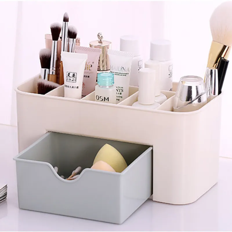 Kutija za šminku, kozmetiku i lične stvari - sa pregradama i fiokom