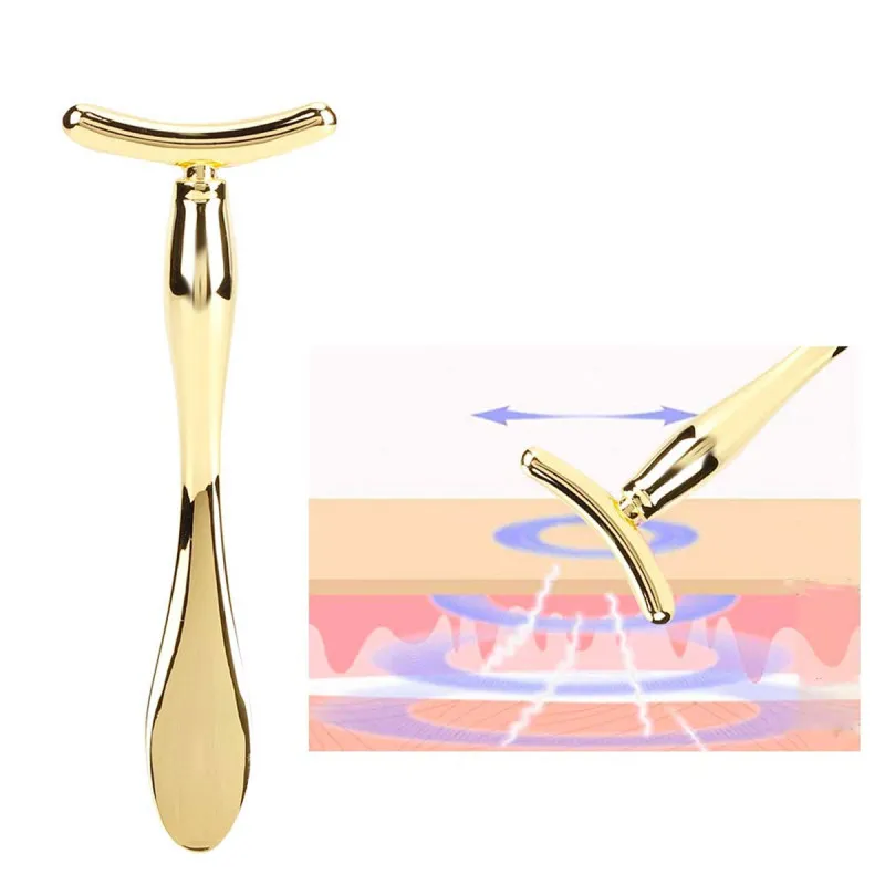 T-shape massage - Metalni masažer za negu lica