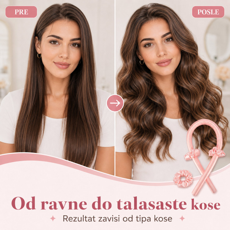 Heatless Curls - Savršene lokne BEZ toplote – bez oštećenja, bez pegle!
