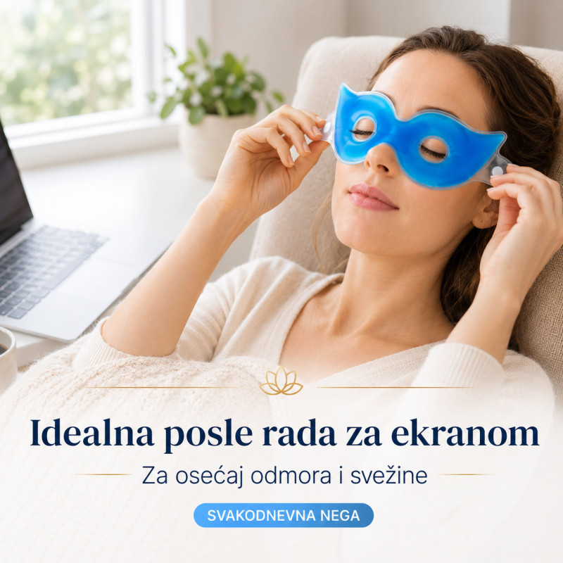 Gel maska za predeo oko očiju - za odmorne oči bez podočnjaka