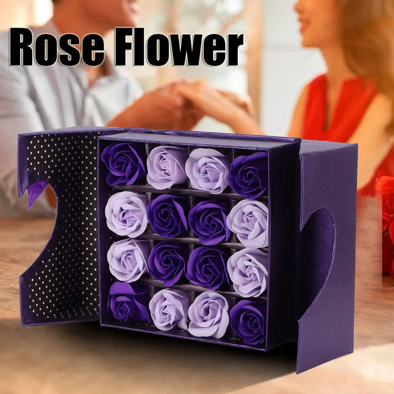 Poklon set ukrasnih sapuna - Ljubičastih ruža