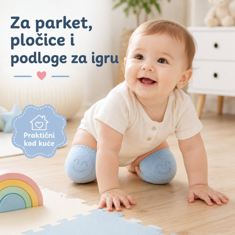 Mekani neklizajući štitnici za kolena za bebe – za puzanje i prohodavanje