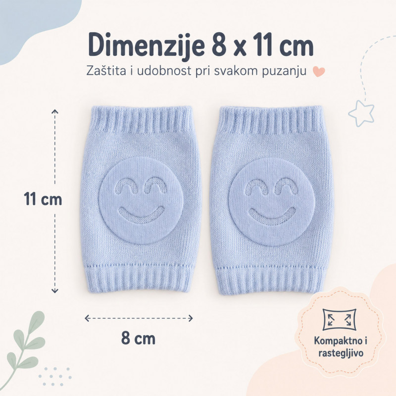 Mekani neklizajući štitnici za kolena za bebe – za puzanje i prohodavanje