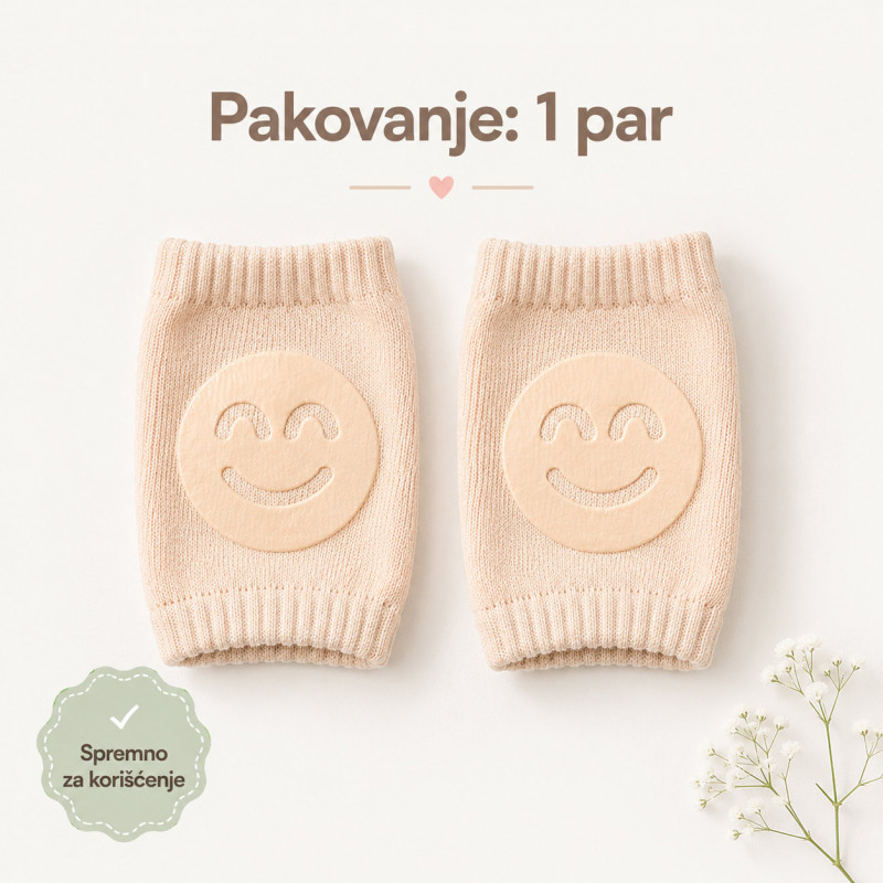 Mekani neklizajući štitnici za kolena za bebe – za puzanje i prohodavanje