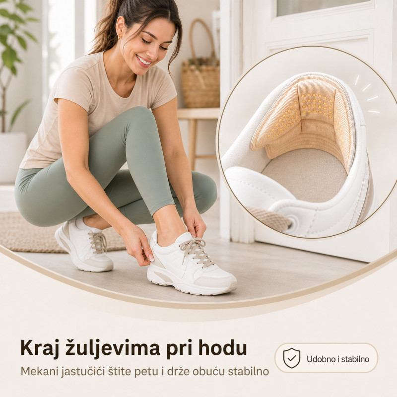 Samolepljivi jastučići za pete – protiv žuljanja, klizanja i trenja