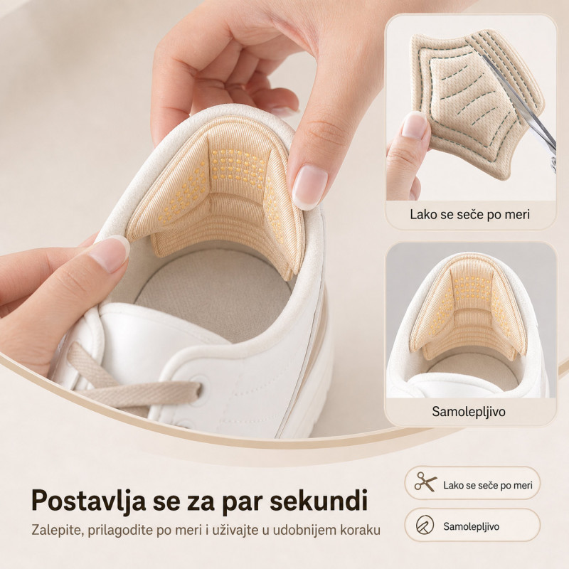 Samolepljivi jastučići za pete – protiv žuljanja, klizanja i trenja