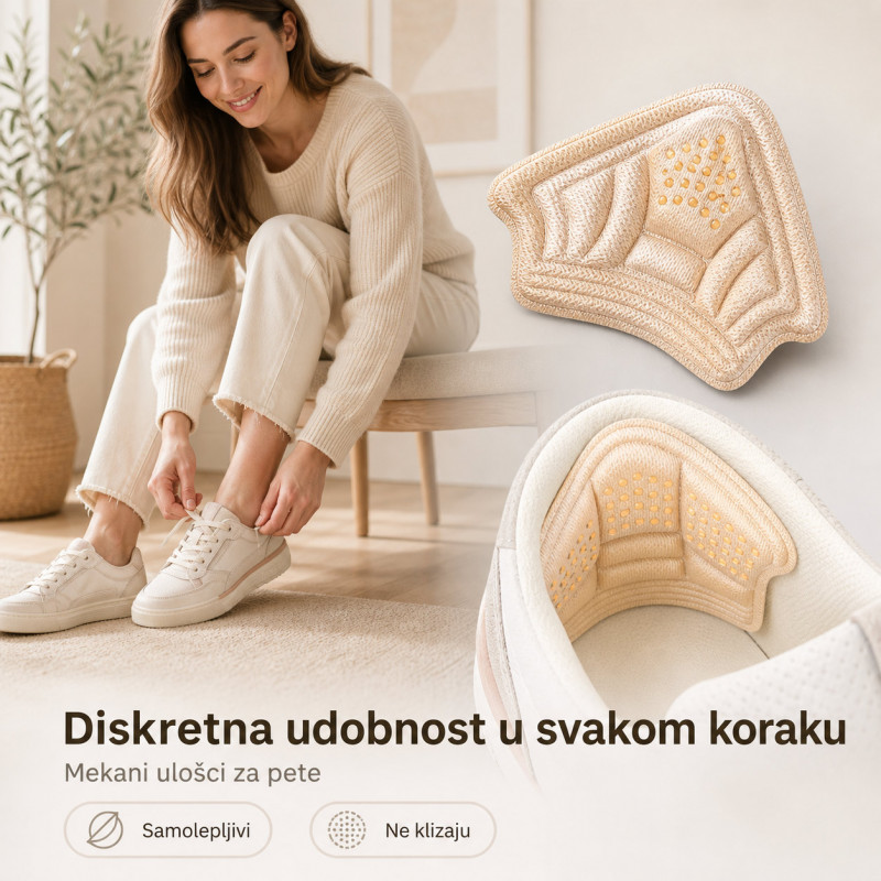 Samolepljivi jastučići za pete – protiv žuljanja, klizanja i trenja