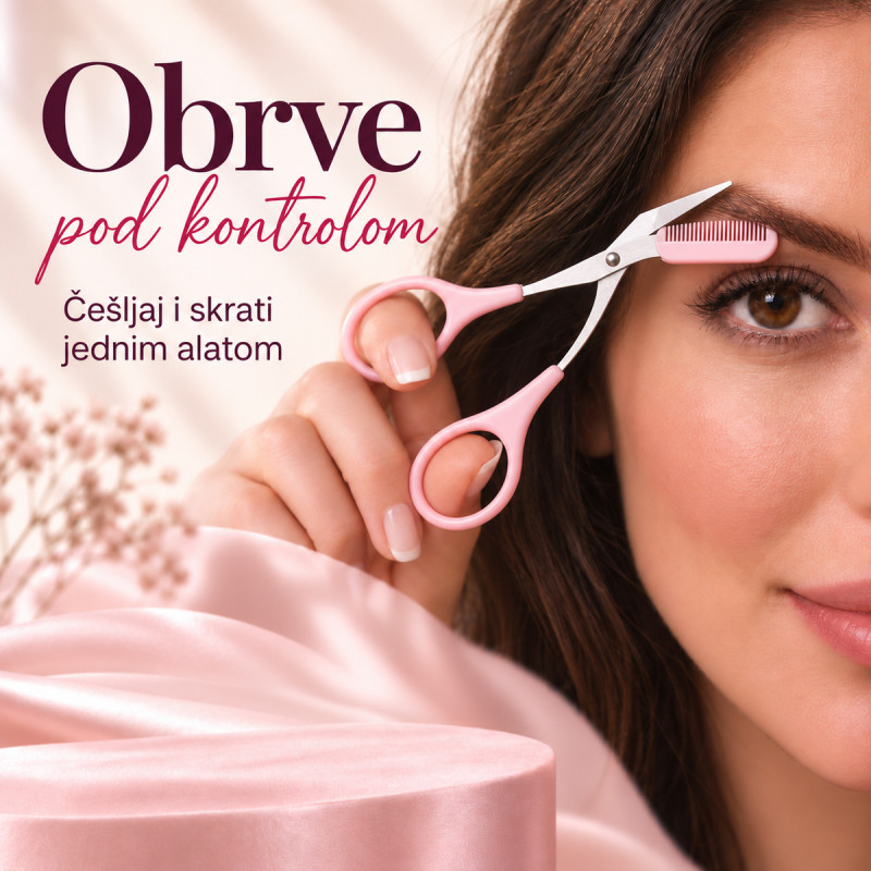 Makaze sa češljićem - za savršeno oblikovane obrve