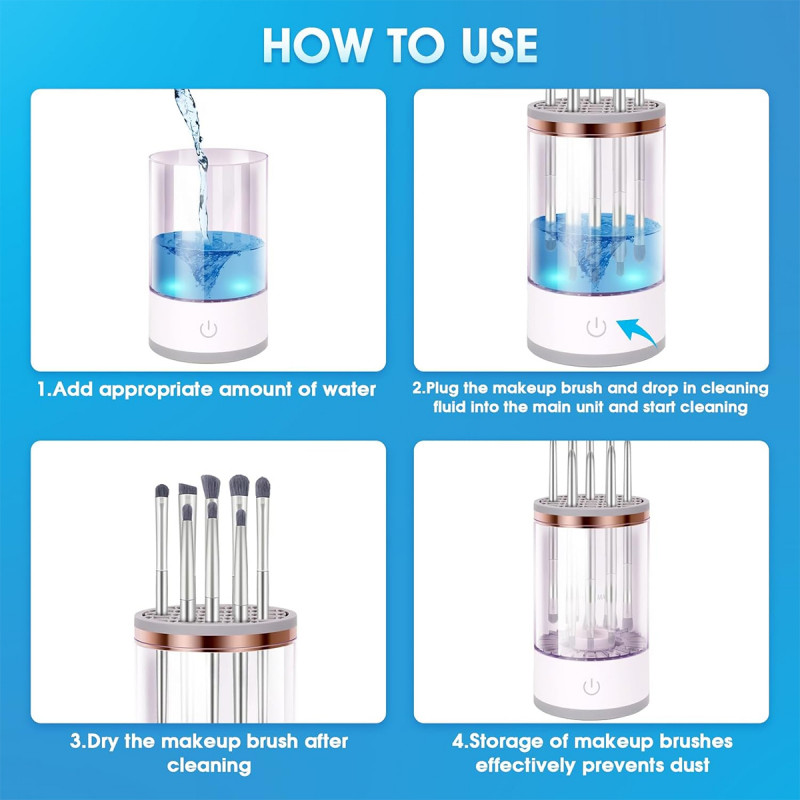 MAKEUP Brush Cleaner - Električni perač četkica za šminkanje