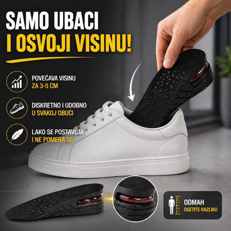 Air Comfort ulošci – povećajte visinu i samopouzdanje odmah