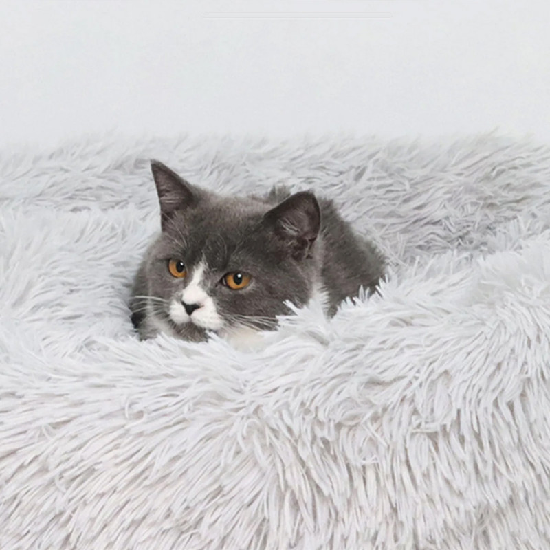 Fluffy Bed - Mekani okrugli krevetić za mace