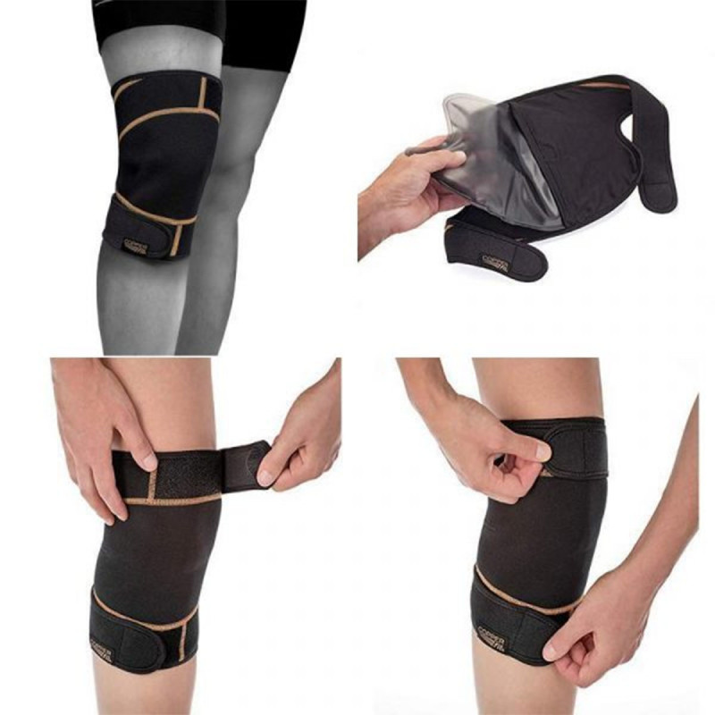 Copper Fit - Kompresioni steznik za koleno sa toplom i hladnom terapijom