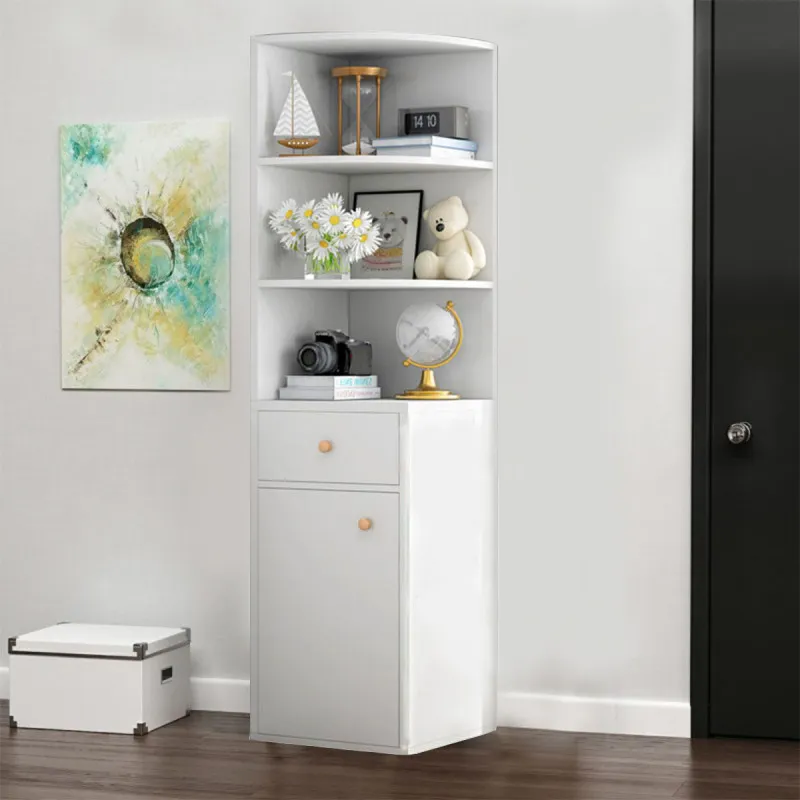 Corner Shelf - Ugaona komoda u beloj boji