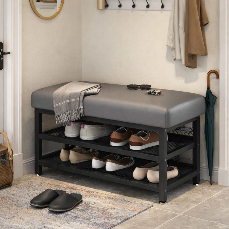 Compact Shoe - police za obuću sa tapaciranom klupom za sedenje