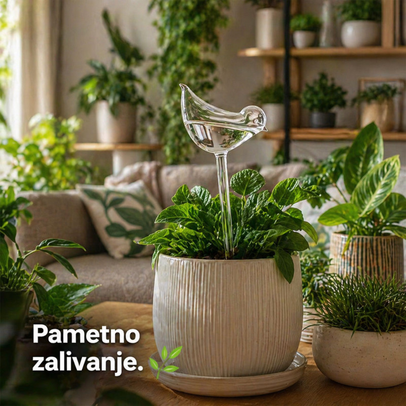 Ptičica-Zalivalica za cveće – automatsko zalivanje bez brige