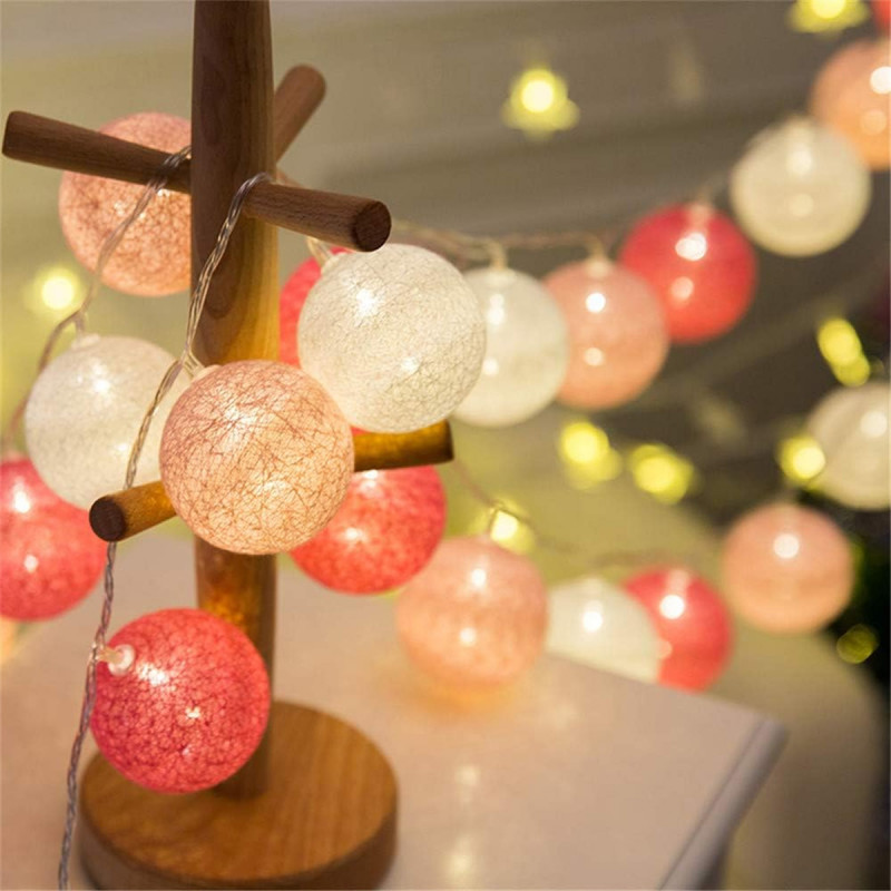 Pink Fairy lights – Svetleće roze i bele kugle za čaroban ambijent