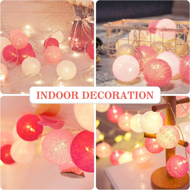 Pink Fairy lights – Svetleće roze i bele kugle za čaroban ambijent