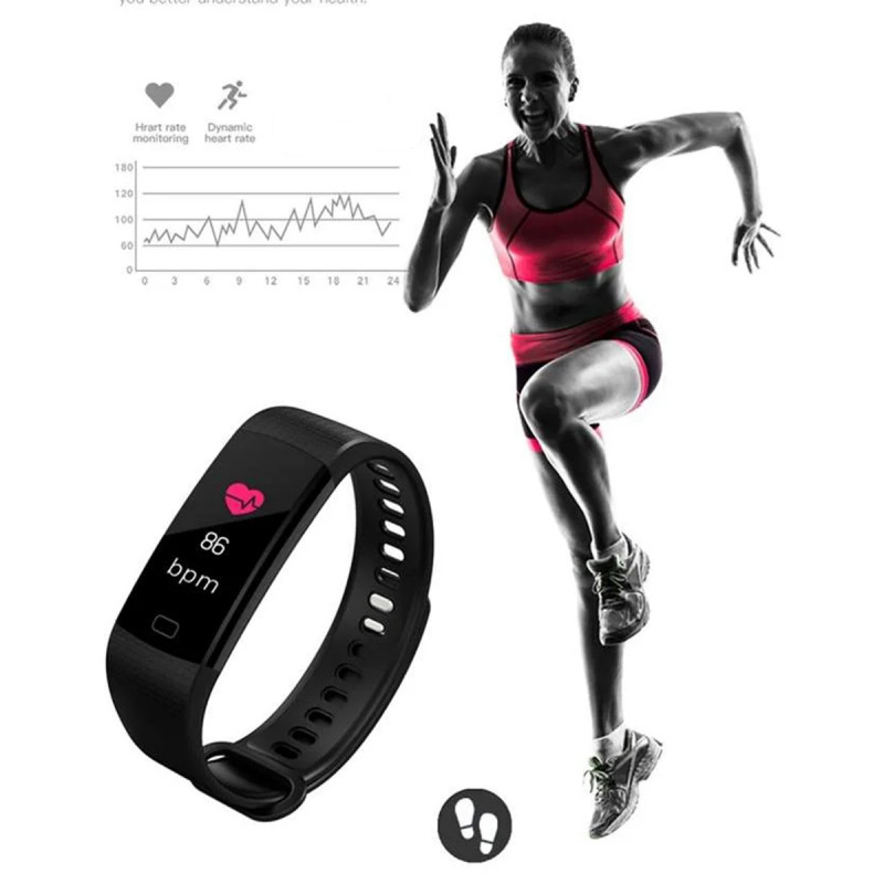 Black Smart Band - Pametna fitnes narukvica