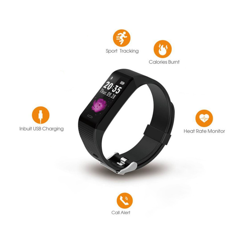 Black Smart Band - Pametna fitnes narukvica