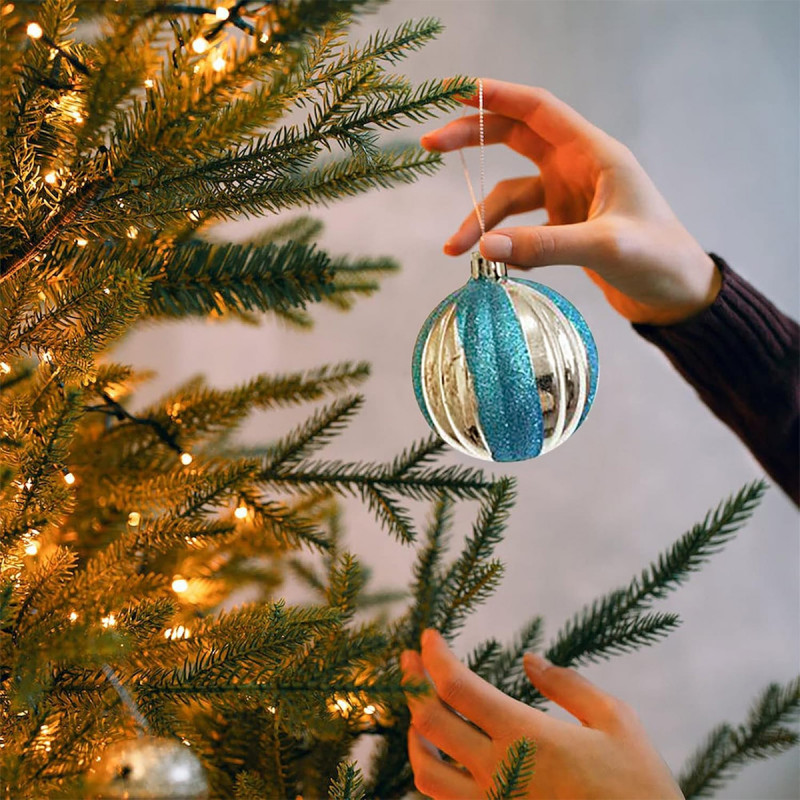 White-Blue Shine set - 42 magična ukrasa za jelku u plavim i belim nijansama