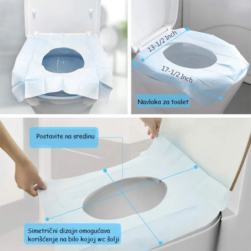 Toilet Covers -10 papirnih zaštita za wc šolju