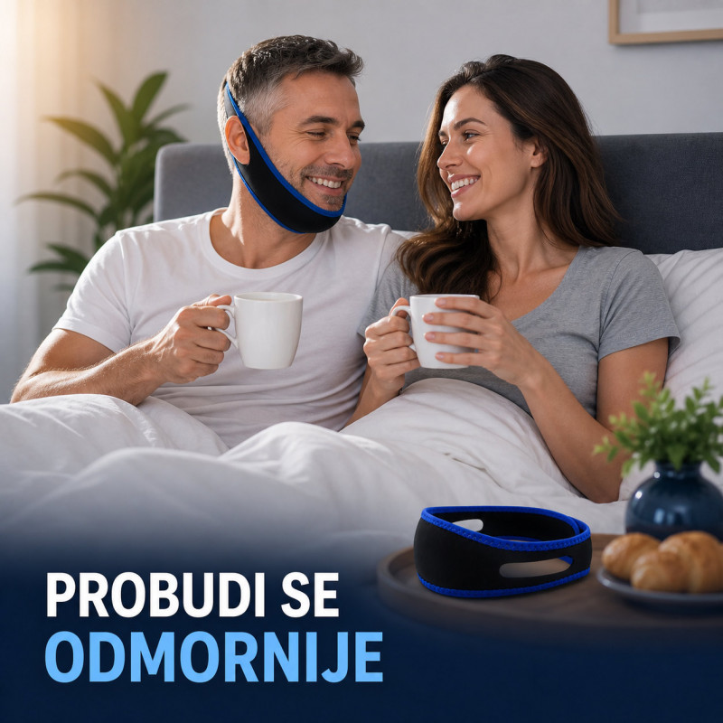Traka za bradu protiv hrkanja – podrška za mirniji san