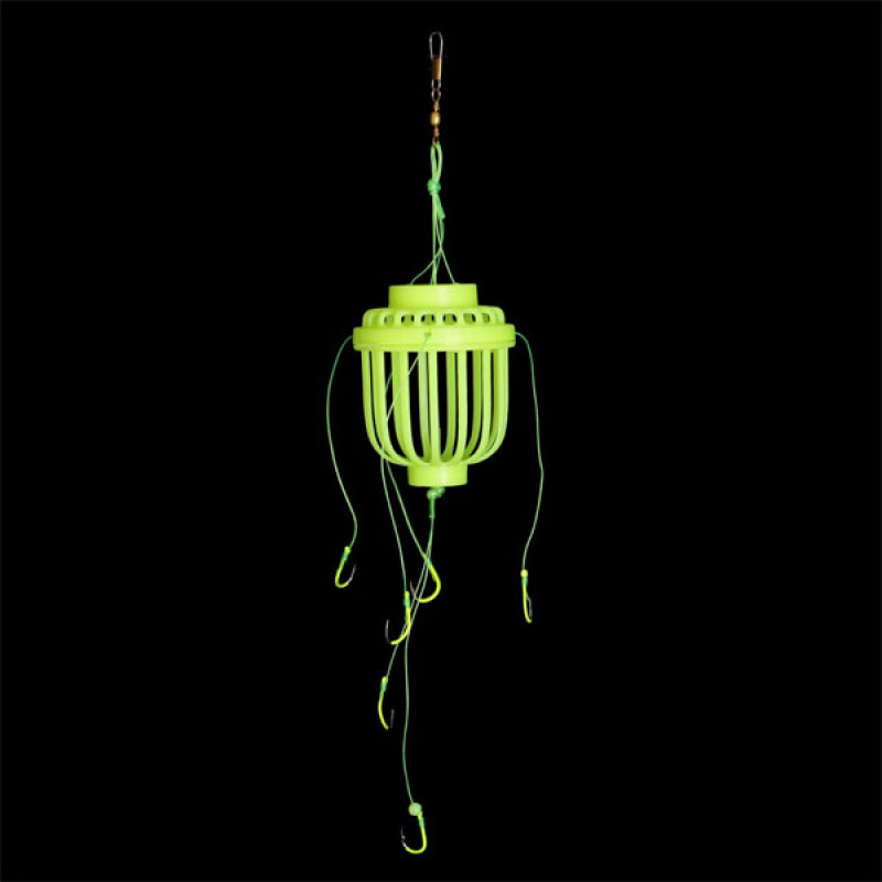 Fluorescentna zamka za ribe sa 6 udica